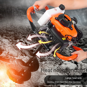Trivella a Benzina Portatile a 4 Tempi ad Alta Produttività per Perforazione Terreno e Ghiaccio con Motore Carotatore - Product Image 5
