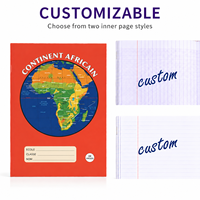 Cahier d'exercices scolaire africain à succès, pages intérieures agrafées, couverture personnalisée, fournisseur de cahiers d'exercices pour usage quotidien des étudiants