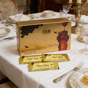 Cajas de Embalaje Exterior para Miel Natural VIP OEM, con Ranuras y Estampado en Dorado, Precio de Descuento, para la Industria de Alimentos y Bebidas - Product Image 4