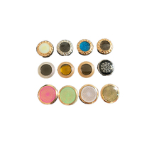 Bouton-pression fantaisie en alliage de zinc personnalisé par le fabricant, 4 pièces, 18 mm, invisible, pour veste Hato avec motif diamant, écologique
