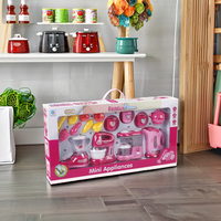Mini appareils électroménagers jouets - Jouets grille-pain, caisse enregistreuse, cuisinière, distributeur d'eau potable en plastique durable pour les jeux de cuisine des enfants