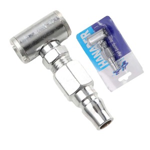 Tire Inflator Metal Manual Air Pump For Motorcycle Bicycle Electric Vehicle 68mm Length Grey - Product Image 1