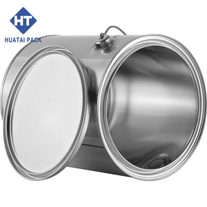 Lata Redonda de Galón con Tapa de Palanca, Lata de Pintura de 3.7L - Product Image 6