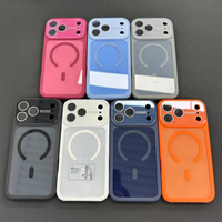 Casing HP Akrilik Warna-warni Grosir Pabrik untuk iPhone 18 Pro Max, Penutup HP dengan Jendela Kaca Besar