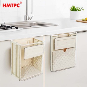 HMTPC Wall Mounted Kitchen Trash Can 7L With Lid Indoor Storage <b>Bin</b> For Cabinet Use - Product Image 1