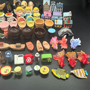 Terrario de juguete para jardín, casa de muñecas, pantalla, coche en miniatura, pez, barco, planta, puente, casa, pollo, granja, Animal, cesta, jarrón, TV, <span class=keywords><strong>teléfono</strong></span> - Product Image 3