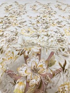 Phong Cách Mới Của Phụ Nữ Ăn Mặc Gown & Trẻ Em Của Quần Áo Với In + Bead + Sequin Thêu Lưới Vải - Product Image 4