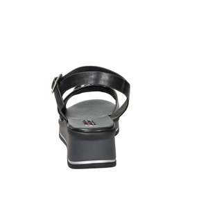 Sandalo con Zeppa Space Moda da Donna Nero 12294 Stile Platform - Product Image 4