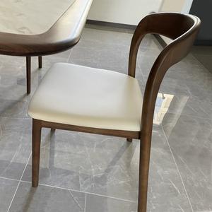 Kursi kayu mewah kasual, kursi sandaran punggung kayu Solid untuk restoran - Product Image 4