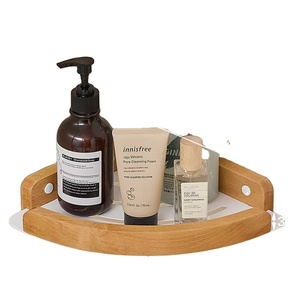 Estante de Almacenamiento para Inodoro de Madera Moderna y Duradera - Sin Necesidad de Perforación, Marco Triangular para Baño y Uso Hospitalario - Product Image 1