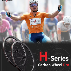 Roues de vélo de route en carbone UCI 700c <span class=keywords><strong>Ferei</strong></span> H50D Pro 50mm Tubeless Frein à disque 60T Ratchet pour HG pour XDR Compatible Finition UD - Product Image 3