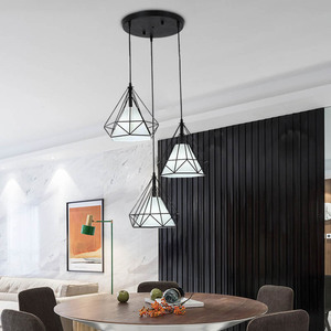 <span class=keywords><strong>Lampada</strong></span> a Sospensione LED Moderna in Oro <span class=keywords><strong>con</strong></span> Gabbia in <span class=keywords><strong>Filo</strong></span> Metallico e Paralume in Tessuto, Dimmerabile per Casa/Hotel/Sale da Pranzo/Soggiorni - Product Image 6
