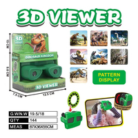 OEM Image Mini machine stéréo Viewer avec disque animal bobines personnalisées en plastique toboggan 3D View Master Toy