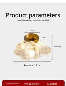 Lampada a Sospensione Retrò Francese di Alta Gamma con Petali, Lampadario LED in Ferro e Resina <span class=keywords><strong>per</strong></span> Corridoio, Balcone, Scale, Guardaroba, Ingresso - Product Image 6