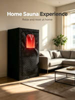 Nouveau Pod de Sauna Infrarouge Portable Carré à Chaleur Sèche Certifié Haute Température pour la Récupération et le Bien-être à Domicile et la Récupération Sportive Facile