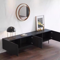 Armoire extensible en bois de pin de style rustique et design vintage pour le salon