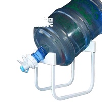Support de distribution d'eau pour camping, pour bouteilles et bidons de gallon, avec robinet distributeur