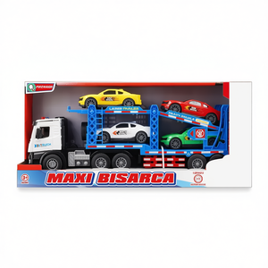 Camión Portacoches Maxi Bisarca Escala 1:16 con 4 Autos, Juguete a Batería para Niños - Product Image 2