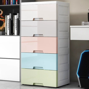 Tủ đựng đồ nhựa đa năng hiện đại thân thiện với môi trường 35cm dùng cho phòng khách, tủ quần áo trẻ em sơ sinh - Product Image 1