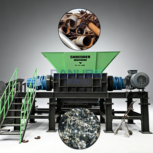 Nouveau modèle de broyeur de ferraille industrielle à double arbre / Unité de broyage de matériaux industriels - Product Image 1