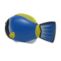 Balles anti-stress personnalisées en forme de poisson bleu, jouets promotionnels pour soulager l'anxiété, cadeaux d'entreprise, exercices pour les mains au bureau