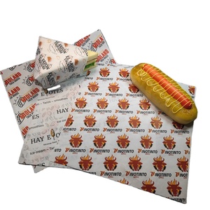 Tùy Chỉnh In Bánh Hamburger Giấy Không Thấm Mỡ Nhanh Chóng Thực Phẩm Giấy Bọc Cho Deli Sushi Shawarma Bánh <span class=keywords><strong>Sandwich</strong></span> Burger Bánh Mì Một Mặt - Product Image 6