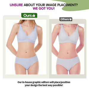 New Arrival Spandex Nylon Backless Basic Style Underwear Wire Free Luxury Women'S Lingerie Logo Printing Bra For Women Sexy - Product Image 2