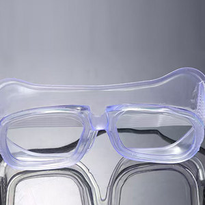 सफेद पारदर्शी सुरक्षात्मक सांस लेने योग्य फ्रेम सुरक्षा गॉगल एंटी-स्क्रैच स्पोर्ट्स गॉगल - Product Image 4