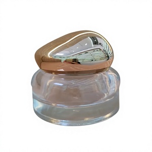 Vasetto in Vetro <span class=keywords><strong>da</strong></span> 50g per Crema Viso con Logo Personalizzato, Tappo Asimmetrico in Pietra, Contenitore Interno <span class=keywords><strong>da</strong></span> 20g, Packaging di Lusso per Skincare con Etichetta Privata - Product Image 5