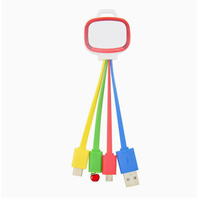 Kabel Data Pengisian Cepat 3 4 5 in 1 Multifungsi Universal untuk Ponsel dengan Logo Kustom, Hadiah Bisnis