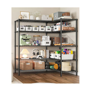 מדפי מתכת 5 קומות למדפי אחסון מדפים לאחסון מדף מוסך כבד מדפי מזווה מדפי מטבח - Product Image 4