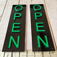 Enseigne en lettres 3d Enseigne d'affaires Enseigne extérieure Frontlit Acrylique logo Panneau lumineux Led Rétro-éclairé Métal Acier inoxydable Enseigne ouverte Panneau