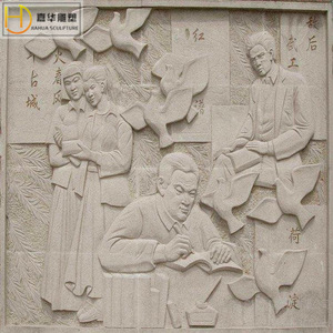 Relieve de Piedra Haihua, Mural de Pared con Diseño Tradicional para Espacios Públicos, Rectangular, JH-Relief - Product Image 5