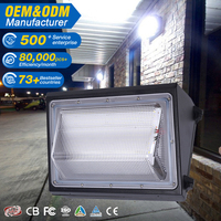 Ventes directes d'usine Lumières extérieures IP65 Étanche 60w 100w 120w Led Coin Wall Pack Light