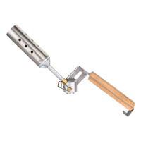 Torche pliable à manche en bois KLL7022C pour le camping et le barbecue, allume-feu, briquet à charbon, type chalumeau
