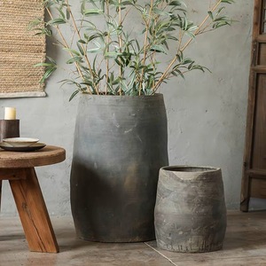 Jardinière <span class=keywords><strong>en</strong></span> <span class=keywords><strong>terre</strong></span> mate décorative d'intérieur et d'extérieur, jardin de maison, grands pots de fleurs <span class=keywords><strong>en</strong></span> céramique, vente <span class=keywords><strong>en</strong></span> gros - Product Image 4