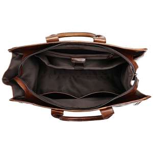 <b>Men</b> Leather Duffle Bag Top Handle <b>Handbag</b> Large Capacity <b>Men</b> Sports Gym Travel Bag Genuine Leather Travel Bag - Product Image 3