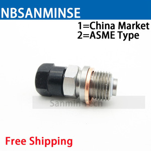 วาล์วชาร์จ NBSANMINSE QXF สำหรับถังสะสมไนโตรเจนแบบทางเดียว ทำจากเหล็กกล้าคาร์บอน - Product Image 2