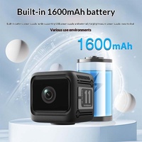 Caméra de sécurité 1080P WiFi sans fil avec vision nocturne, détection de mouvement, enregistreur portable, visualisation en temps réel, caméra IP