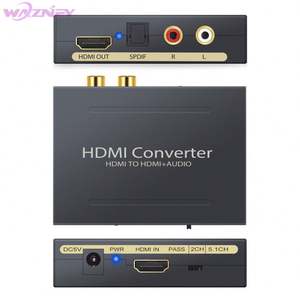 4K HDMI vers HDMI <span class=keywords><strong>optique</strong></span> SPDIF prise en charge 5.1 + <span class=keywords><strong>RCA</strong></span> L/R Audio Video Extractor Converter Splitter Adapter - Product Image 3