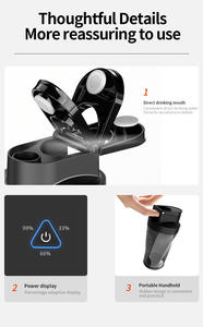 Licuadora Portátil al por Mayor, Mezcladora de Frutas Frescas de 700ML, Multifuncional, Recargable por USB, para Batidos y Smoothies, Vaso Mezclador para Exteriores - Product Image 4