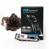 Tondeuse Électrique Professionnelle en Céramique et Métal pour Animaux de Compagnie, Faible Bruit, Rechargeable, pour Chiens et Chats - Vente en Gros Usine