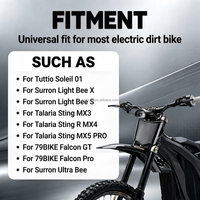 Plaque de protection avant Surron Talaria E Ride Pro PE, garde-boue flexible universel pour moto électrique tout-terrain