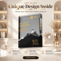 Trophée en cristal artificiel personnalisé, récompense sportive sculptée pour les employés exceptionnels, les équipes championnes, les réunions annuelles, plaque nominative d'unité