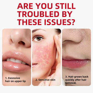 Crème d'épilation rapide à base de plantes de 3 minutes pour les lèvres supérieures Cibles amicales pour les peaux sensibles Visage Sourcils Autres parties du visage - Product Image 3