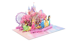 Carte de vœux 3D Pop-up D.i.s.n.e.y Princess Castle, carte pop-up, cadeau d'anniversaire, haute qualité, vente en gros - Product Image 3