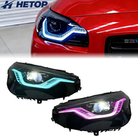 HETOP G42 M2 Scheinwerfer 2022-2026 2er Serie RGB-Farb-Upgrade DRL Ikon Style LED Auto-Scheinwerfer Plug-and-Play Zubehör für BMW