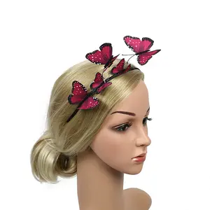 Faixa de cabelo de princesa para meninas, novo design de conto de fadas, faixa de cabelo, natal, borboleta, tiara para meninas