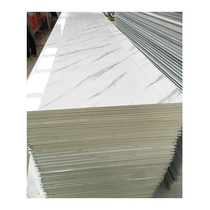 Pu Sandwich Panel Tapete Textur isoliert Innenwand verkleidung Panel