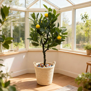 Árbol de Limón Artificial Miniatura de Plástico PE, Realista, de Alta Calidad, para Decoración de Bodas, Navidad, Hogar, Interiores y Exteriores - Product Image 4